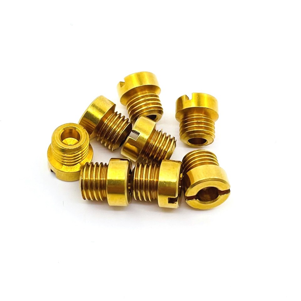 8 Pack Carburetor Main Jets For Holly Carburetor 40-110 1/4"-32 4150 4160 4500 | Brass | 4 In - Foto 2