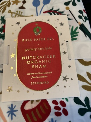 Pottery Barn Kids Rifle Paper Co. Nutcracker Organic standard sham (for duvet)