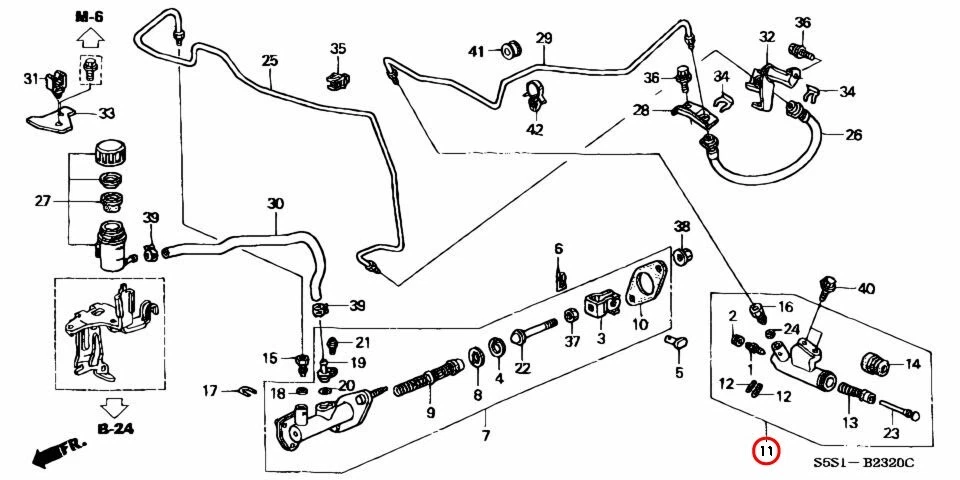 HONDA ACURA Genuino EP3 DC5 CL7 RD4 RSX EMBRAGUE CILINDRO ESCLAVO 46930-S7C-E02 OEM Foto 3 de 4