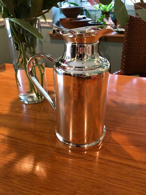 Christofle Albi Large Silverplated Insulated Thermos - Handmade