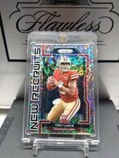 2021 Panini Prizm RC Trey Lance NEW RECRUITS card #NR-3 SP Silver Holo No Huddle