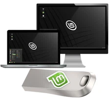 Linux Mint  21.1 All In One Bootable Installable DVD or USB see Video!
