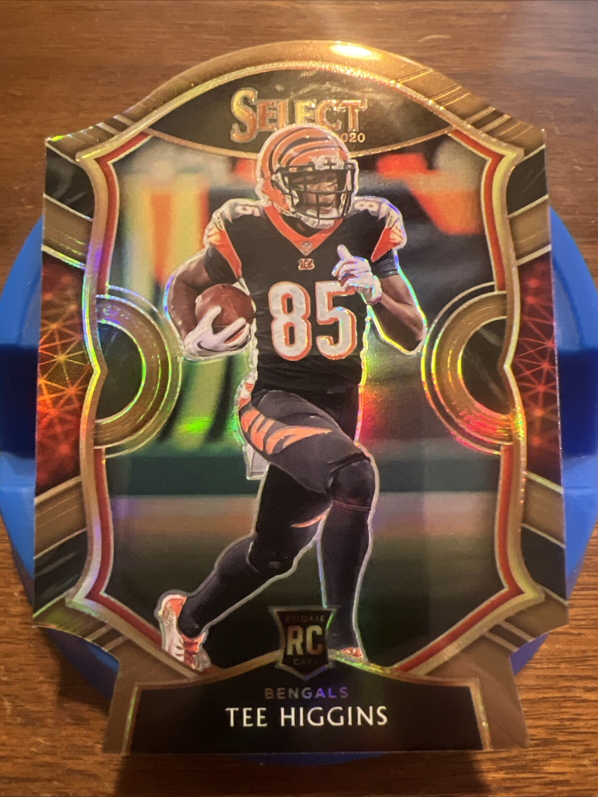 2020 Panini Select - Concourse Copper Prizm Die-Cut #60 Tee Higgins /355 (RC)