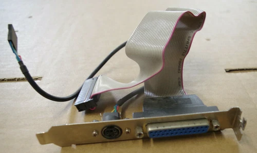 PS/2 PS2 mouse port mini DIN for AT motherboards female DB25 parallel cable