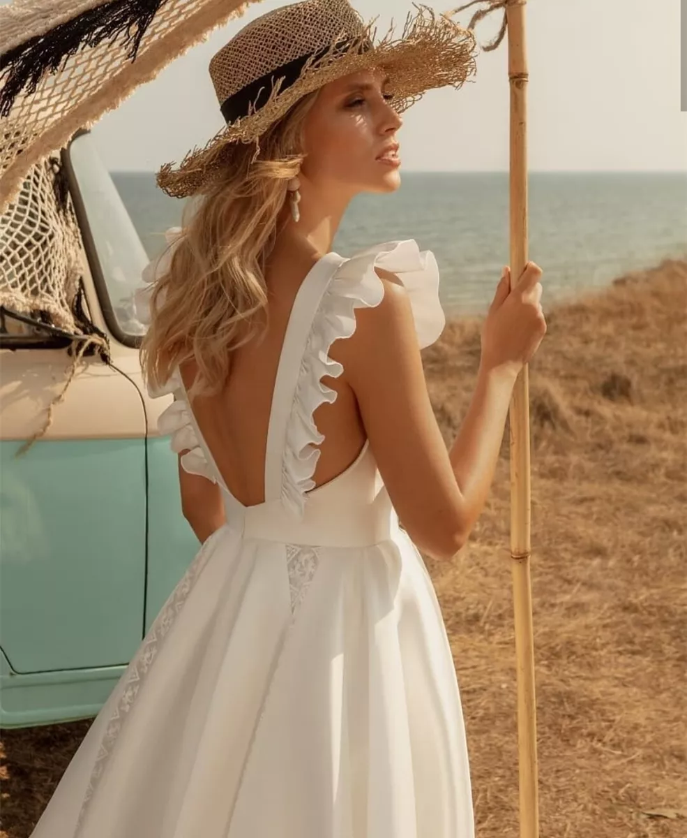 short beach wedding dresses