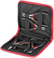 Goobay Zangen-Set & Tasche - 5-Teilig - Elektronik - Feinmechanik - Modellbau