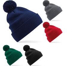 Ladies Women Beechfield Organic Cotton Snowstar Beanie Hat