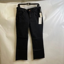 PILCRO The Yaya Mid-Rise Crop Flare Jeans Women's Size 26 Black
