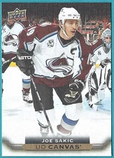 2015/16 Upper Deck Canvas card # C242 of Joe Sakic (Retired)