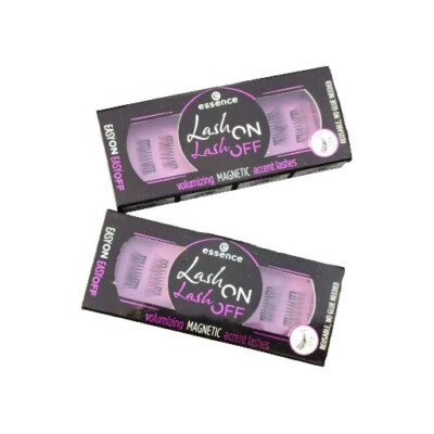 2x essence Lash ON Lash OFF volumizing MAGNETIC accent Künstliche Wimpern Neu 