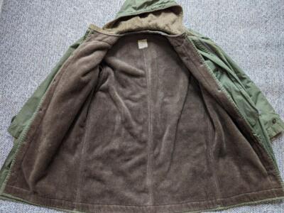 1950s vintage M47 parka coat S wool pile liner US ARMY