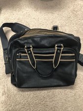 Levenger Messenger Briefcase made in England Black NMT