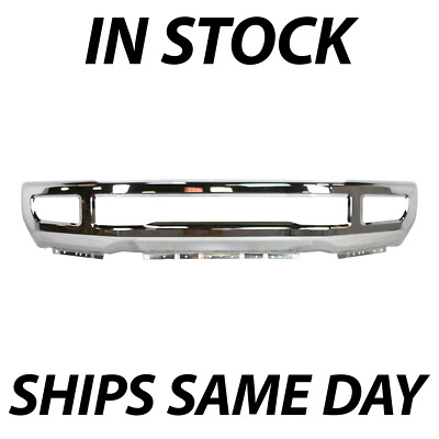 NEW Chrome Front Bumper Face Bar for 2017-2019 Ford F250 F350 Super Duty w/ Fog
