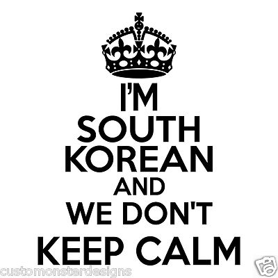 South Korean Wall Sticker... 20 inches Tall We Don't Keep Calm Vinyl Wall Art