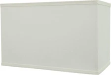 Aspen Creative 36005A, Transitional Rectangular Hardback Shaped White 