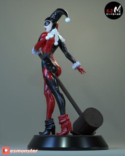 Harley Quinn ,1/9, 23cm, 12k Resin 3D Print Figure Model Kit - Picture 2 of 18