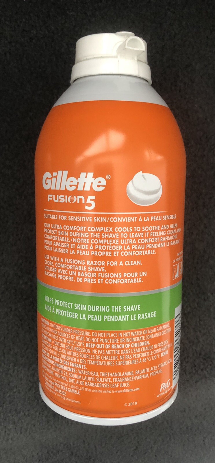 2 Cans Gillette Fusion 5 Fusion5 Shave Foam Cream Ultra Sensitive 11 OZ Each NEW