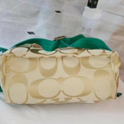 Coach backpack bright jade and khaki bag Coach | Bags | Coach Sis Backpack In Signature Khakibright  main image 3