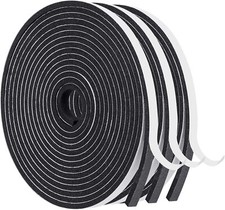 Weather Stripping Door Seal, 1/4 Inch Wide X 1/4 Inch Thick Adhesive Foam Tap...