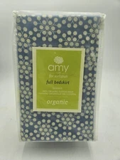 New Amy Butler For Welspun FULL Size Bedskirt LACE WORK Blue Floral