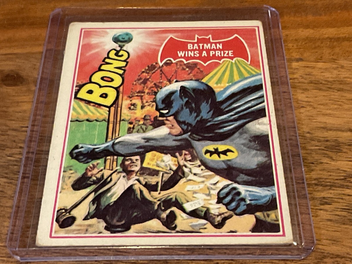 TOPPS バットマンカード1966年ビンテージ Vintage 1966 Batman Red Bat Wins a Prize Topps Card #21A EX | eBay
