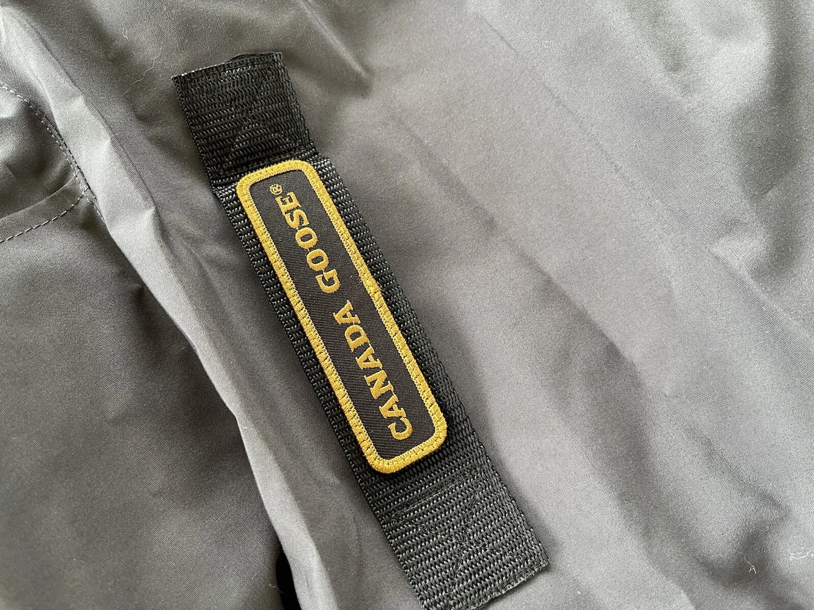 Canada Goose Giacca Parka Uomo Emory Parka Navy Cappuccio Pelliccia Taglia L Nuova con Etichette