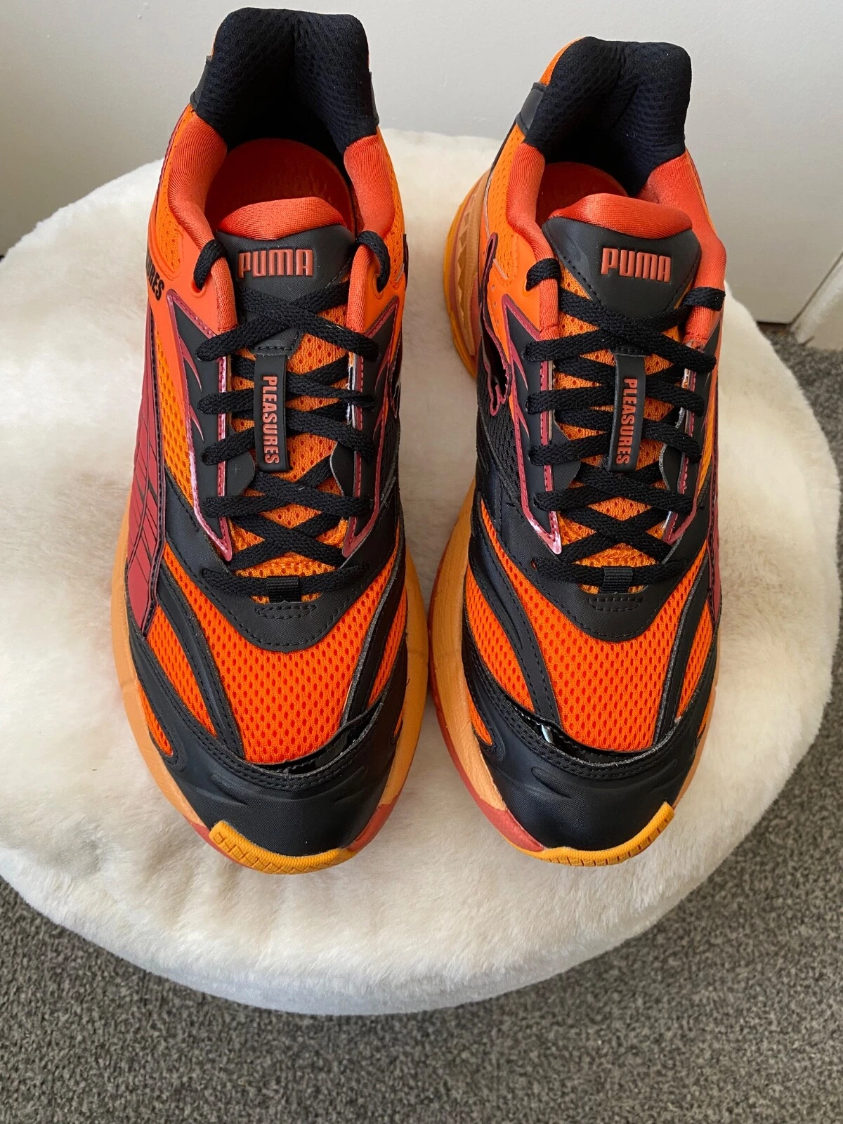 Scarpe sneakers casual Puma x Pleasures Velophasis strati uomo stile vita taglia 10