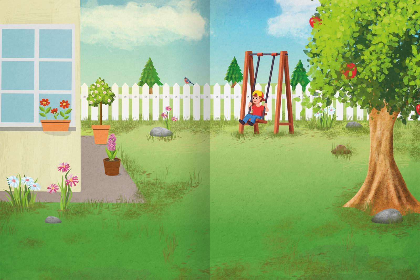 Thumbnail - Erstes Stickern - Garten Timo Schumacher