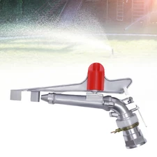2" 360° Rain Spray Gun Adjustable Impact Sprinkler Large Area Water Irrigation