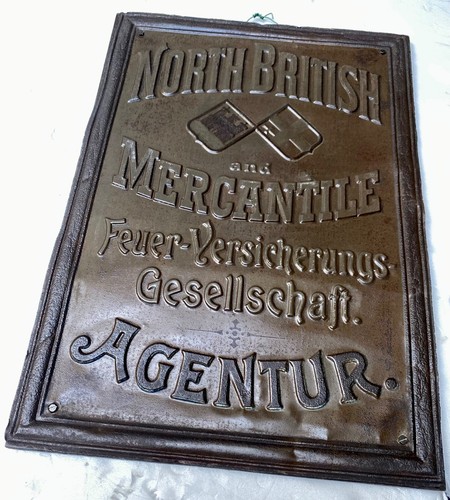 1900 Rarität North British & Mercantile Feuerversicherung AGENTUR Schild DRESDEN - Bild 9 von 13