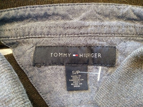 Polo uomo Tommy Hilfiger manica corta a righe cotone piqué taglia small - Foto 6 di 6