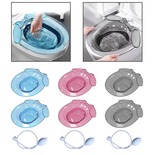 Sitz Bath Sit Over Toilet Hip Tub Bathtub for Bathroom Shower Travel