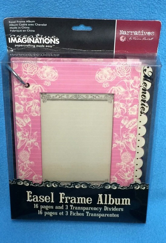 5" x 7" Berry Bloom Easel Frame Album by Creative Imaginations NIP/NOS