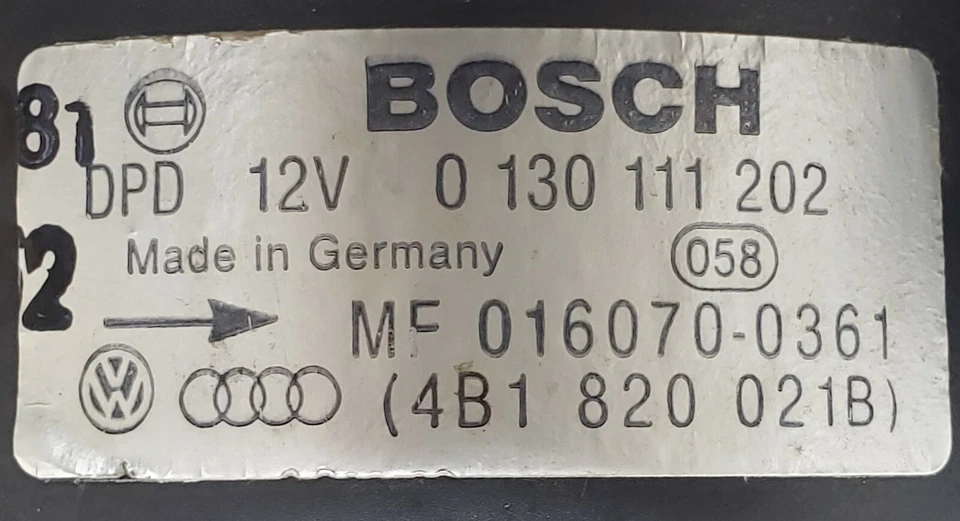 Motor soplador de aire acondicionado Audi A6 1999-2004 4B1 820 021B OEM Foto 4 de 4