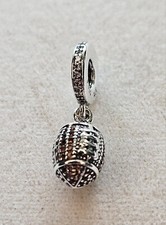 Authentic Pandora Jewelry American Football Dangle Charm New!