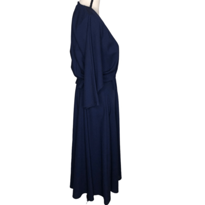 old money navy blue dress Navy blue midi dress outfit