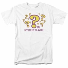 Dum-Dums Mystery Flavor T Shirt Mens Licensed Sucker Lollipop Candy White