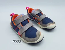 PLAE Ty Girl's Size 13.5 Comfort Running Shoes Gray Blue