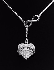 Best Friend Necklace BFF Friends Christmas Gift Lariat Style Jewelry