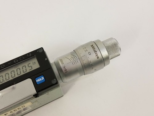 Mitutoyo Series 468 Digimatic Holtest Micrometer Res 0.0002", SPC Out - Picture 7 of 12