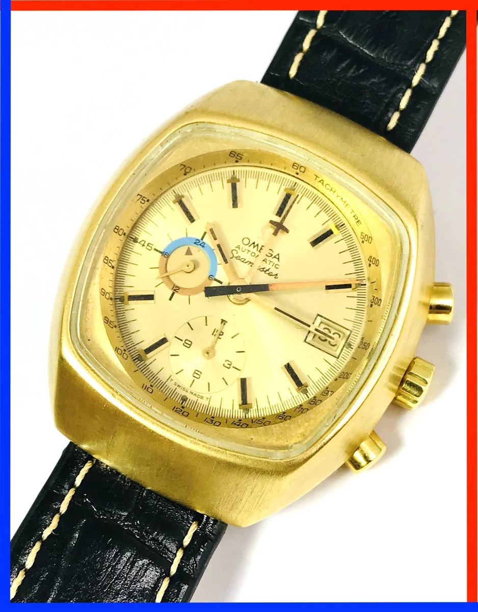 VINTAGE 1972 OMEGA SEAMASTER JEDI CHRONOGRAPH LEMANIA 24 HOUR REF. 176.005  AUTO