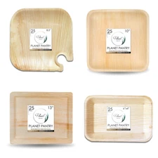Planet Pantry Disposable Palm Leaf Square Rectangle Plate & Bowl