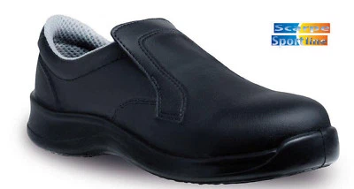 ALBA&N W10 S2 NERO SCARPE Antinfortunistiche da Cuoco Cucina RISTORAZIONE CHEF