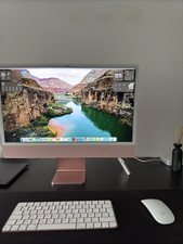Apple iMac 24" M3 Chip 4.5K Retina 8GB RAM 256GB SSD Pink MQRD3LL/A 2023 Model
