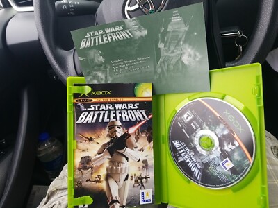 Star Wars Battlefront Xbox Original Game Complete w/Registration Card & Manual