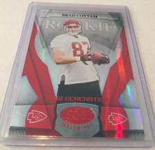 2007 Leaf Certified Football Brad Cottam Kansas City Chiefs Red Rookie #d 54/100