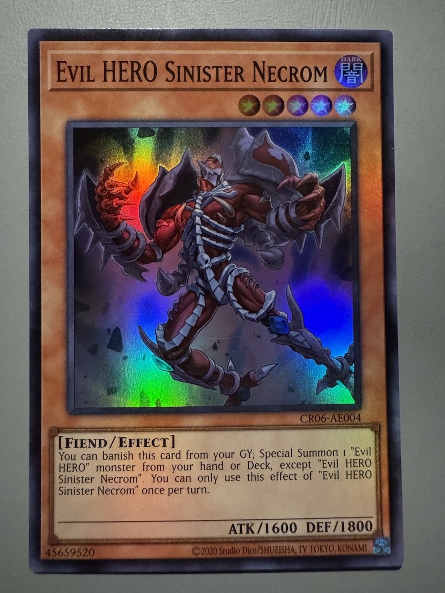 YUGIOH EVIL HERO SINISTER NECROM ASIA ENGLISH EDITION CR06-AE004