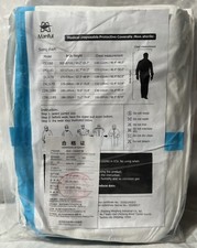 1 Manful Industrial Disposable Protective Coveralls Non-Sterile Size 3 XL PP/PE