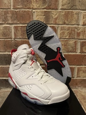 New 9.5 Nike Air Jordan 6 VI Retro White University Red Oreo OG CT8529-162 Men