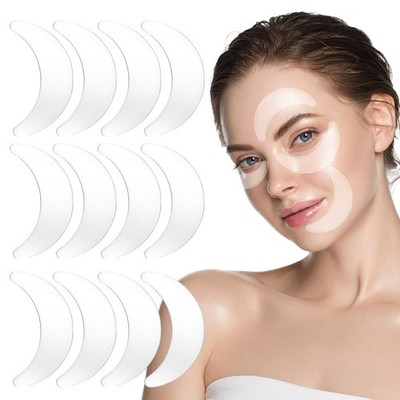 12 Pcs Silicone Eye Patches for Wrinkles, Reusable Eye Pads, Washable Anti Wr...